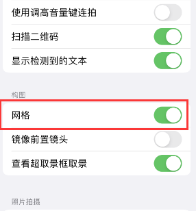 濮阳苹果手机维修网点分享iPhone如何开启九宫格构图功能 