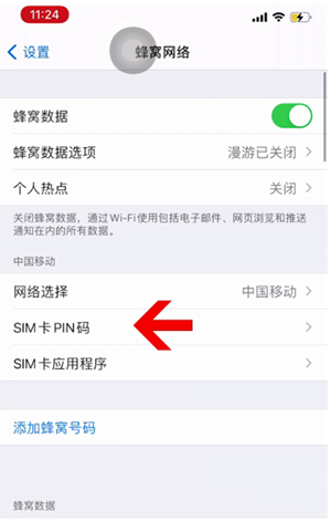 濮阳苹果14维修网分享如何给iPhone14的SIM卡设置密码 